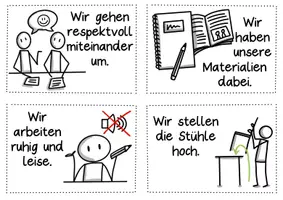 Vorschau - Merkblätter - Regelkarten für den DaZ-Unterricht - Regeln in der Klasse - Seite 2