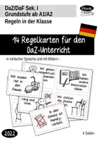 Vorschau - Merkblätter - Regelkarten für den DaZ-Unterricht - Regeln in der Klasse - Deckblatt
