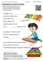 Vorschau - Arbeitsblätter - Lernposter + Arbeitsblatt "Xylophon" + Onlineübung & MP3 + Mindmap + Infografiken - Seite 1