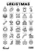 Vista previa - Juegos / Gamificación - Christmas Pack - Black and White - página 1