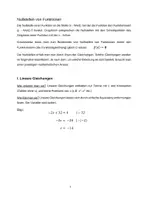 Vorschau - Präsentationen/Tafelbilder - Übersicht: Gleichungen, Nullstellen von Funktionen - Seite 1