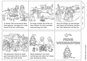 Vorschau - Mal- und Bastelvorlagen - Leporello "Weihnachtsgeschichte" / Weihnachten - Seite 2