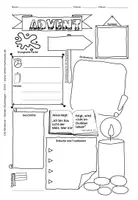 Vorschau - Arbeitsblätter - Advent - Arbeitsblatt und Textblatt im Sketchnotes-Stil - Seite 2