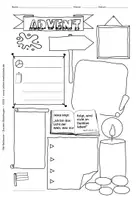 Vorschau - Arbeitsblätter - Advent - Arbeitsblatt und Textblatt im Sketchnotes-Stil - Seite 3