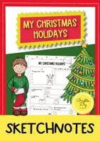 Vorschau - Arbeitsblätter - My Christmas holidays in sketchnotes (Englisch) - Deckblatt