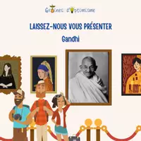 Aperçu - Fiches - J'apprends avec Graines d'Optimisme - Gandhi - Page de couverture