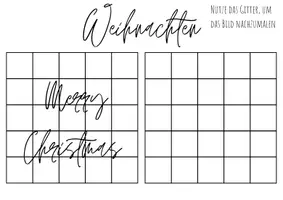 Vorschau - Mal- und Bastelvorlagen - Weihachten kreativ Lettering - Seite 1