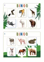 Vista previa - Juegos / Gamificación - Animals Bingo / Bingo de animales - página 2
