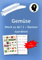 Vorschau - Spiele - Gemüse Merk es dir! 1 Namen zuordnen - Deckblatt