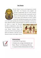 Vorschau - Arbeitsblätter - Gruppenarbeit "Altes Ägypten" Jg. 5+6 inkl. Lösungen - Deckblatt