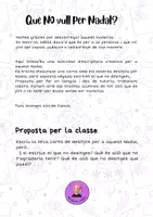 Vista previa - Hojas de trabajo - Què no vull per Nadal - página 1