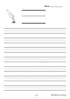 Vorschau - Anderer Materialtyp - Linienblatt (leer) Schreibübung - Alpha - DaF/DaZ - Deckblatt