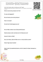 Vorschau - Arbeitsblätter - So wird billiger Zucker hergestellt - Video mit Arbeitsblatt für Sek 1 / Gesunde Ernährung Arbeitsblätter - Seite 1