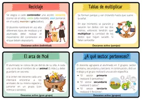 Vista previa - Tarjetas / Manipulativos - 16 Descansos activos - página 2