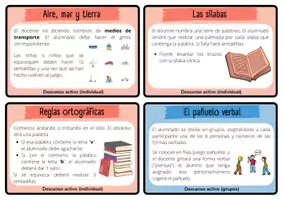 Vista previa - Tarjetas / Manipulativos - 16 Descansos activos - página 3