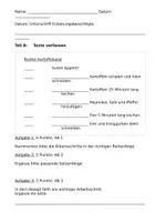 Vorschau - Klassenarbeiten - Klassenarbeit: "Kartoffeln" (Doppelkonsonanten/Rezepte), Kl. 3 - Seite 2