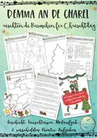 Vorschau - Mal- und Bastelvorlagen - D'Emma an de Charel rëschten de Beemchen fir Chrëschtdag - Deckblatt