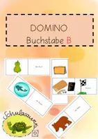 Vorschau - Arbeitsblätter - Buchstabe B Domino - Deckblatt