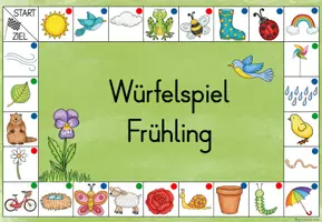 Vorschau - Spiele - Würfelspiel Frühling: Schreiben und Lesen - Seite 3