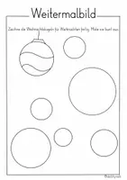 Vorschau - Arbeitsblätter - Weitermalbilder für Vertretungsstunden - Weihnachten -Arbeitsblätter - Seite 3