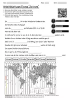 Vorschau - Arbeitsblätter - Lernposter + Arbeitsblatt "Zeitzone" + Onlineübung & MP3 + Mindmap + Infografik - Seite 1