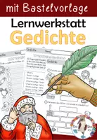 Vorschau - Unterrichtsreihen - Weihnachten - Gedichte / Gedichtsformen - Lernwerkstatt mit Bastelvorlage - Deckblatt