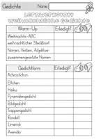 Vorschau - Unterrichtsreihen - Weihnachten - Gedichte / Gedichtsformen - Lernwerkstatt mit Bastelvorlage - Seite 3