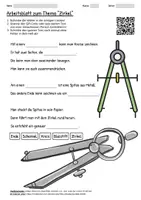 Vorschau - Arbeitsblätter - Arbeitsblatt "Zirkel" + Onlineübung & MP3 + Infografik - Deckblatt