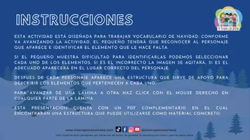 Vista previa - Refuerzo / NEE / Materiales de apoyo - Fiesta de Navidad , ¿Qué le falta? - página 2