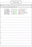 Vorschau - Arbeitsblätter - Sätze würfeln - Simple Present für Klasse 3,4,5,6 - Seite 1