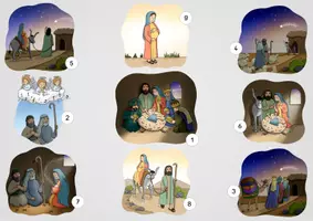 Vorschau - Arbeitsblätter - Lesespurgeschichte Weihnachten - Seite 1