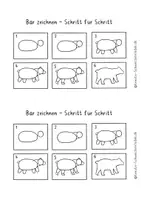 Vorschau - Stundenentwürfe - Winterkunst, Kunst Grundschule Winter, Silhouetten Winter Tiere - Seite 2