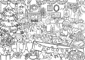 Vorschau - Unterrichtsreihen - Wimmelbild Bildkarte Suchbild "Weihnachten" - Seite 2