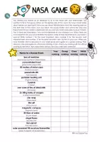 Vorschau - Arbeitsblätter - NASA Spiel Arbeitsblatt Kommunikationsspiel FrauCuppaTea - Seite 1