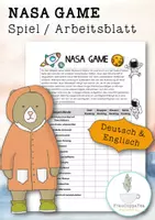 Vorschau - Arbeitsblätter - NASA Spiel Arbeitsblatt Kommunikationsspiel FrauCuppaTea - Deckblatt