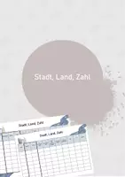 Vorschau - Arbeitsblätter - Stadt, Land, Zahl / Spielen / ZR 100 / ZR 1000 - Deckblatt
