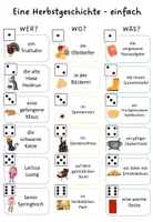 Vorschau - Arbeitsblätter - Herbst Würfelgeschichte - Seite 3