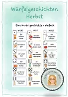 Vorschau - Arbeitsblätter - Herbst Würfelgeschichte - Deckblatt
