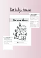 Vorschau - Arbeitsblätter - Der heilige Nikolaus - Deckblatt