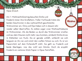Vorschau - Interaktives Material - Interaktive Lesespur Weihnachten Opas Streich - Seite 3