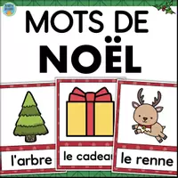 Aperçu - Affichage - Noël - 32 mots étiquettes - des tâches d'écriture - Page de couverture