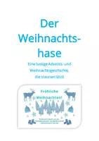 Vorschau - Mal- und Bastelvorlagen - Der Weihnachtshase - lustige Kurzgeschichte - Deckblatt