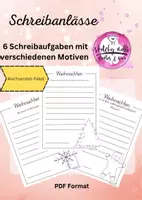 Vorschau - Arbeitsblätter - #zweifürzwei Schreibanlässe mit Weihnachtsmotiven - wachsendes Paket - Deckblatt