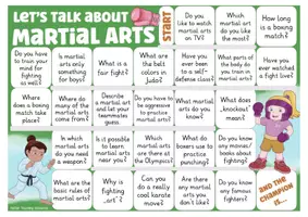 Aperçu - Jeux - jeu anglais: Let's talk about sports + hobbies English game martial arts - Page 1