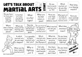 Aperçu - Jeux - jeu anglais: Let's talk about sports + hobbies English game martial arts - Page 2