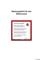 Vorschau - Text - Nikolausgedicht Holler Boller für den Nikolaussack - Deckblatt