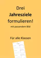 Vorschau - Arbeitsblätter - Freebie - Jahresziele formulieren - 2023 - Deckblatt