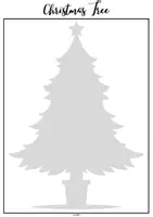 Vorschau - Mal- und Bastelvorlagen - Christmas Tree and Holiday Star Crafting - ab 1. Klasse - Seite 1