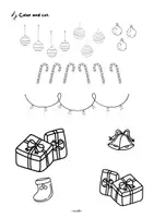 Vorschau - Mal- und Bastelvorlagen - Christmas Tree and Holiday Star Crafting - ab 1. Klasse - Seite 2
