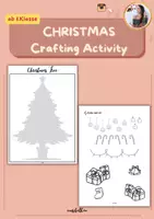 Vorschau - Mal- und Bastelvorlagen - Christmas Tree and Holiday Star Crafting - ab 1. Klasse - Deckblatt